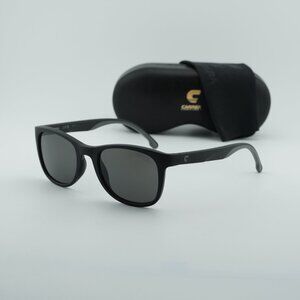 Carrera 8054/S 0003 M9 Square Sunglasses - Black/Grey Polarized